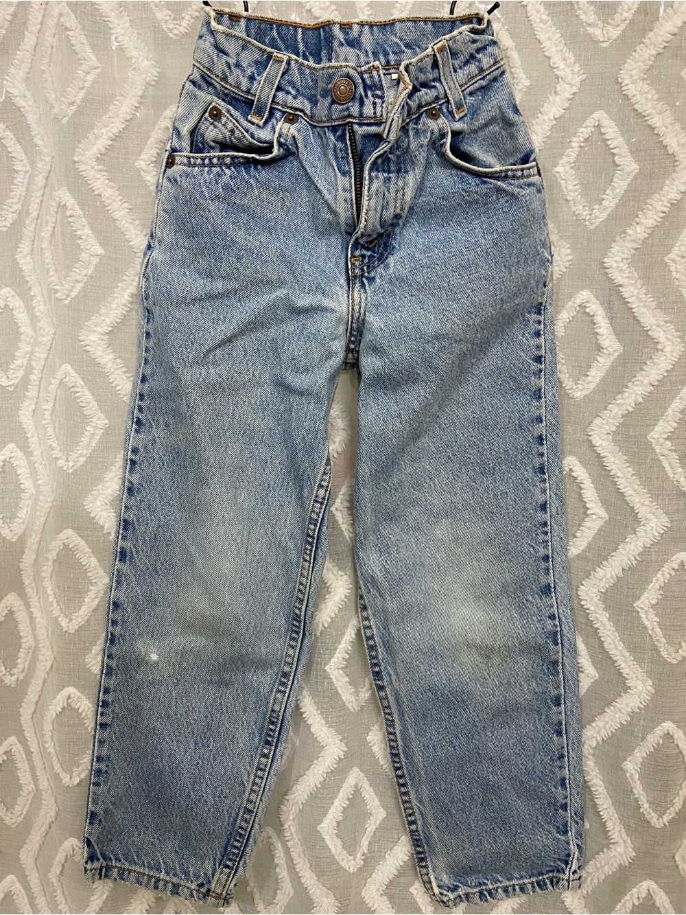 Vintage Relaxed Light Blue Boys Levi Strauss & Co.  Jeans - Slim 7